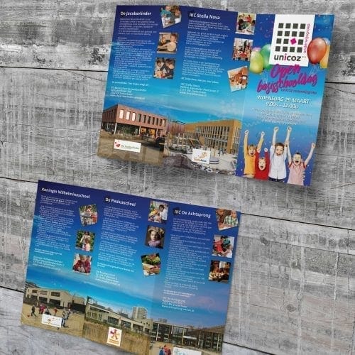 Unicoz wijkfolder folder ontwerp - melange-design.nl