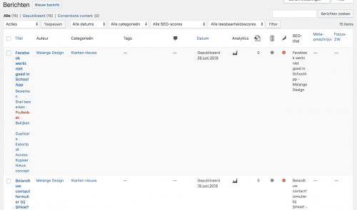 Screenshot webproject Melange Design - melange-design.nl