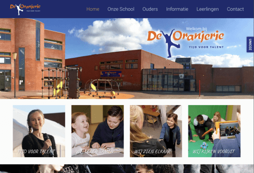 Webproject screenshot - melange-design.nl