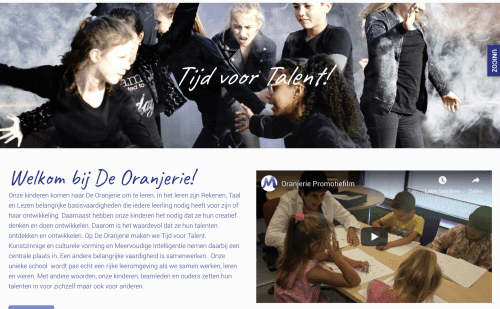Webproject screenshot - melange-design.nl