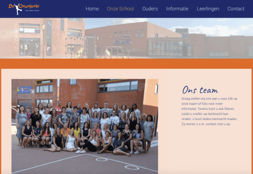 Webproject screenshot - melange-design.nl