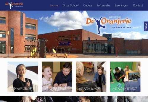 Webproject screenshot - melange-design.nl