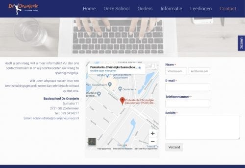 Webproject screenshot - melange-design.nl