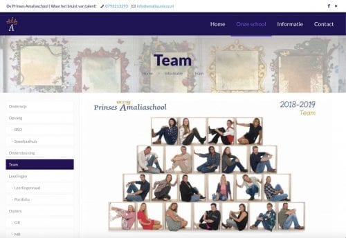 Webproject screenshot - melange-design.nl