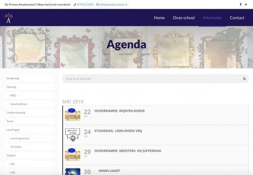 Webproject screenshot - melange-design.nl