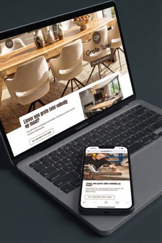 Professioneel webdesign op laptop - melange-design.nl