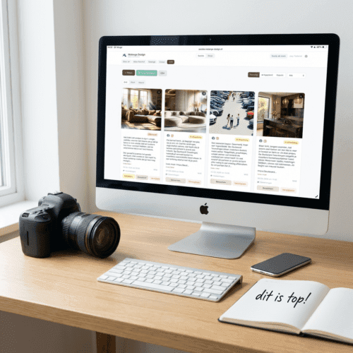 Social media en blog dashboard op maat