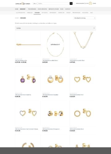 Productcategorie 'Sieraden' met nieuwe SEO meta en LocalBusiness schema