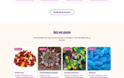 Mix-zakken en bestsellers op de webshop van VeggieSweetshop